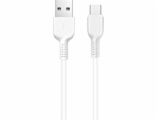 Data kabel HOCO X20 Flash, USB-C, 2.0A, 3m, bílá