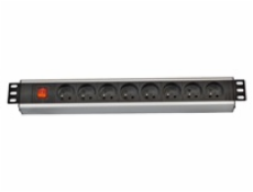 19  rozvodný panel LEXI-Net 8x230V, ČSN, vypínač, indikátor napětí, kabel 3m, 1U