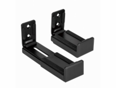 Gembird GEMBIRD Univerzální ocelové nástěnné držáky/držáky, např. pro soundbar, černé do 15kg
