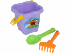 Polesie Set č. 24: střední květinový kbelík, lopata, hrábě (2167)