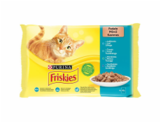 Konzervy pro kočky  FRISKIES®  se sadou ryb, 4 x 85 g