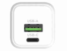 Nabíječka Standart GT-MJ65, USB/USB Type-C, bílá