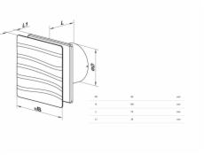Výsuvný ventilátor HAUSHALT REEF D100