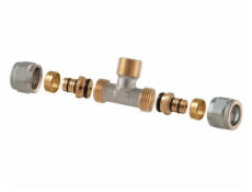 Pojďme to rozebrat. utahovací T-kus, 20mm x 3/4 , vnější závit