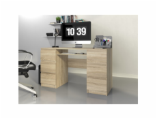 Topeshop KUBA SONOMA dubový počítačový stôl