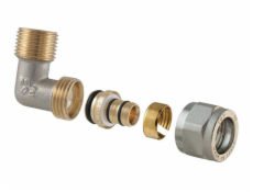 Dvojité demontážní koleno 1475, 16 mm x 1/2 , vnější závit