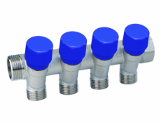 Kolektor studený voda, 3/4 x1/2 , 4-kroužek