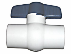 Guľový kohút PVC-U, vo vnútri vlepený 3/4IN