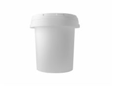 Potravinárske plastové vedro s vekom, biele, 52 l