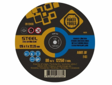 Rezný kotúč na kov FORTE TOOLS, 125X1,0X22 mm