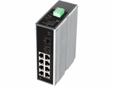 Switch Conexpro GNT-IG1210GF-DC průmyslový, na DIN lištu, 8x GLAN, 2x SFP