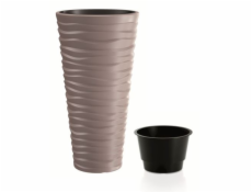Květináč Prosperplast SAND SLIM mocca 39 cm 