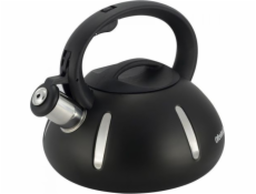 Ocelová konvice Ofenbach Black s píšťalkou, 3,0L indukce