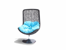 Venkovní pohovka Masterjero, modrá/tmavě hnědá, 78X59X125 cm.