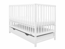 Dětská postýlka se šuplíkem New Baby BASIC bílá