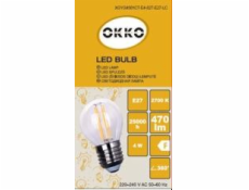 LED žárovka OKKO, P45, E27, 4 W, 400 lm, 2700 K