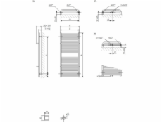Elektrický sušiak uterákov Terma Lima, 500x820mm