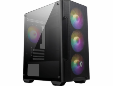 MSI MAG FORGE M100 Computer Case Micro Tower Black Transparent