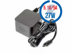 Raspberry Pi Foundation Raspberry Pi 5 Oficiální napájecí zdroj USB-C 27 Watt