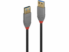 Lindy USB-A - USB-A kábel USB 2 m čierny (36752)