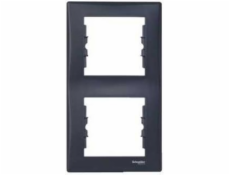 Schneider Electric Sedna vertikálny grafitový dvojitý rám (SDN5801170)