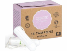 Ginger Bio GINGER ORGANIC_Tampóny Normálne bio tampóny bez aplikátora 18 ks