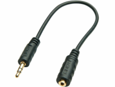 Lindy Jack 2,5 mm - Jack 3,5 mm kábel 0,2 m čierny (35699)