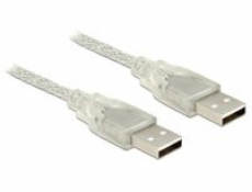 Delock USB kábel USB-A - USB-A 2 m priehľadný (83889)