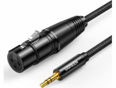 Ugreen Jack 3,5 mm - XLR kábel 1 m čierny (20763)