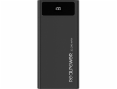 Powerbanka Realpower PB-20k 20000mAh čierna