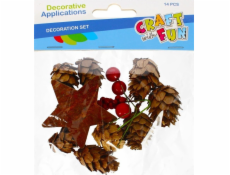 Craft with Fun DEKORÁCIA DEKORÁCIA PRÍRODA BOROVICE AKC 14KS CF PBH