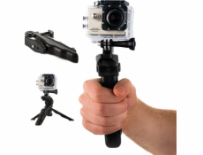 Hurtel Mini držiak na statív pre športové kamery GoPro SJCAM, univerzálny čierny