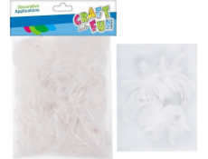 Craft with Fun CF DEKORÁCIA PERÍM 20-30CM 16G BIELA 12/288