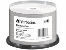 1x50 Verbatim CD-R 80 / 700MB 52x biela siroka tepelna podtlac