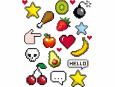 Spots Nažehľovacie štítky na oblečenie 20 x 30 cm Pixel