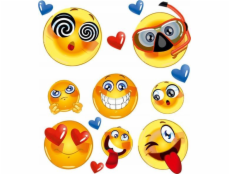 Spots Nažehľovacie štítky na oblečenie 15 x 20 cm Emoji