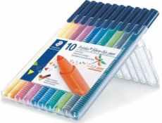 Staedtler STAEDTLER Fasermaler triplus farba 10St Krabica