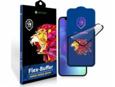 Bestsuit Hybridné sklo Bestsuit Flex-Buffer 5D s antibakteriálnou vrstvou Biomaster pre iPhone 13 Pro Max 6,7" čierne