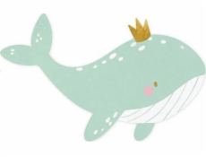Morské papierové obrúsky veľryba zlatá koruna