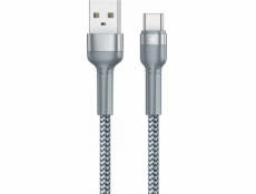 Dudao USB-A - USB-C USB kábel 1 m strieborný (78871)