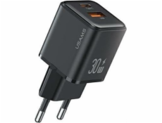 Usams nabíjačka USB-C+ USB-A PD 3.0 30W Rýchla nástenná nabíjačka