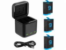 Telesin trojkanálový Telesin box pre GoPro Hero 9 / Hero 10 + 3 batérie (GP-BNC-902)