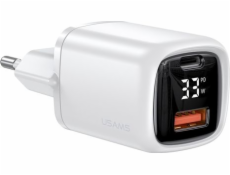 Usams T46 nabíjačka 1x USB-A 1x USB-C 4 A (6958444976860)