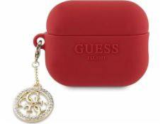 Guess Guess Guess 3D Rubber 4G Diamond Charm – puzdro AirPods Pro 2 (červené)