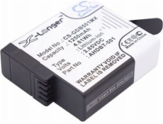 Cameron Sino dobíjacia batéria typ Ahdbt-501 pre Gopro Hero 5 6 7 čierna / Cs-gdb501mx