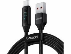 Toocki USB-A - USB-C USB kábel 1 m čierny (TXCT-XY01)