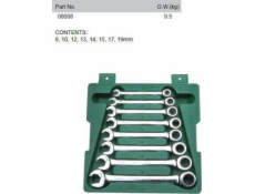 SATA SATA KOMBINOVANÉ KĽÚČE S DVOJITOU RAČNACIA SADA 8 ks. GL08008
