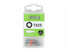 Šroubovací bity Essve, TX25, 25 mm, 2 ks. Šroubovací bity Essve, TX25, 25 mm, 2 ks.