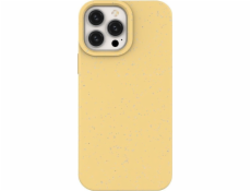 Púzdro Hurtel Eco Case iPhone 14 Plus, silikón, rozložiteľný kryt, žlté