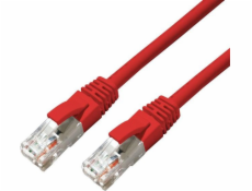 MicroConnect CAT6A UTP 0,25m červená LSZH